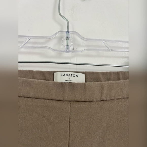 ARITZIA BABATON Tan Bi-Stretch Classic Slim Leg Pants  Size S $138 - Picture 2 of 3